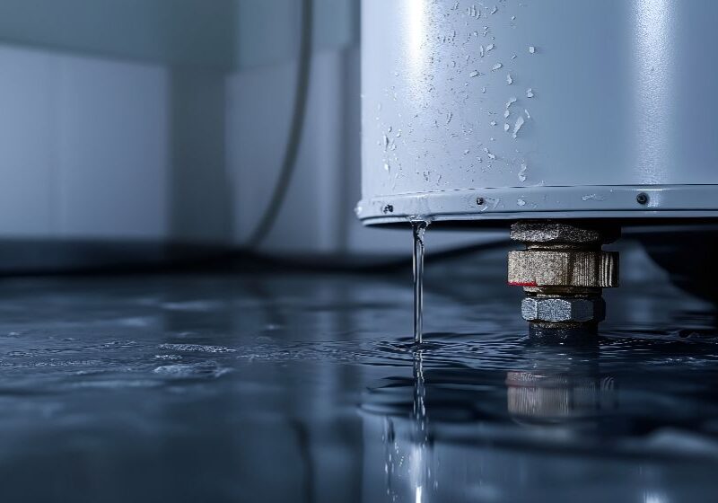 AdobeStock_1033195433 GS Plumbing’s water pooling near your water heater